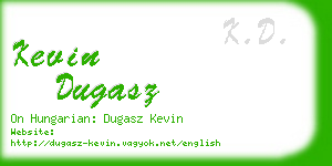 kevin dugasz business card